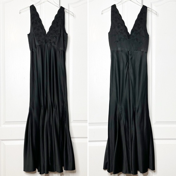 Hunter Bell Lulu Embroidered Satin Bias Gown Size 0 NWOT - Picture 5 of 14